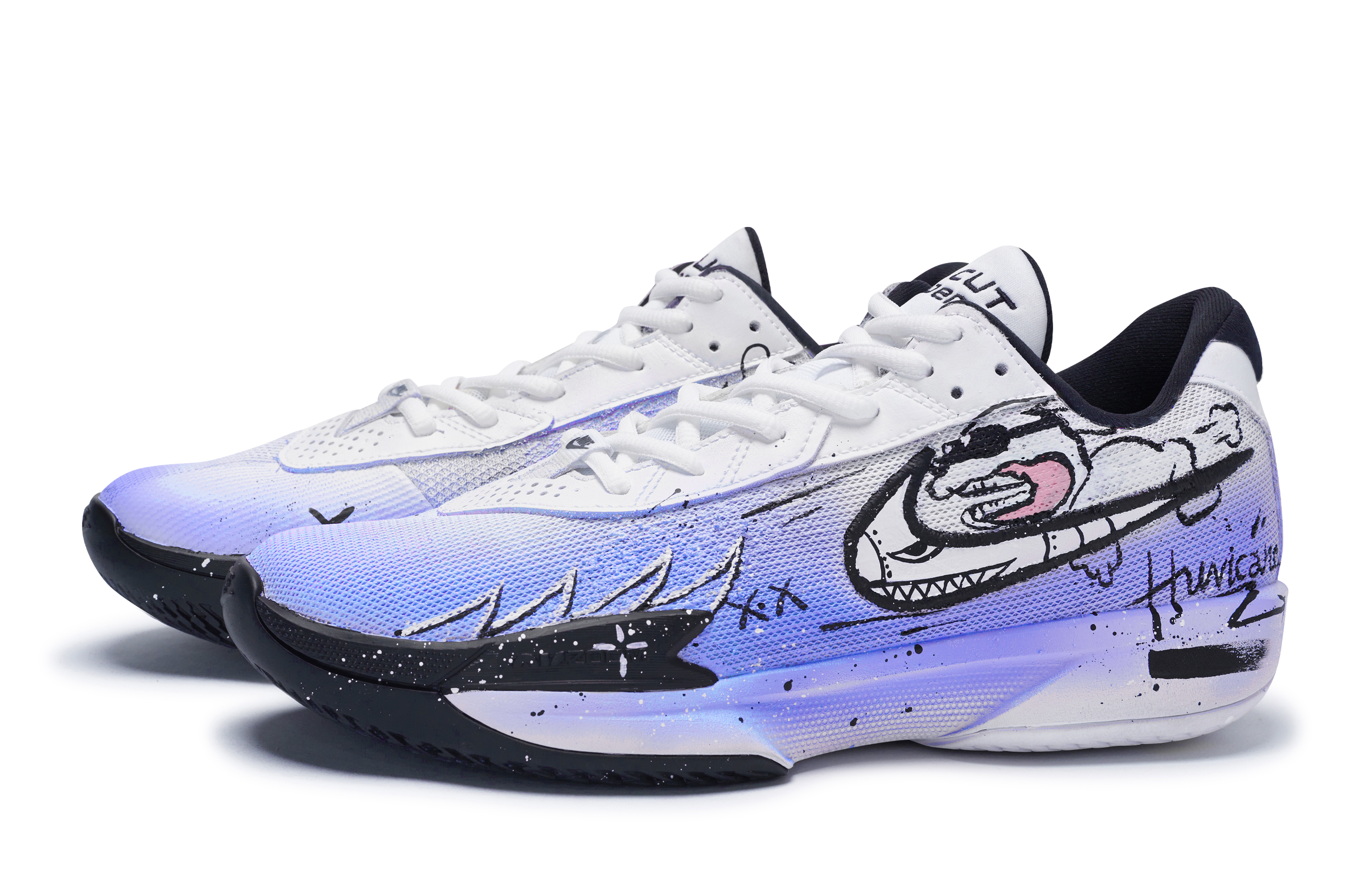Nike Air Zoom G.T. Cut Academy 811 Manufacturing, Rocket Dog Blue, Special Shoe Box Low top Basketball Shoes Unisex