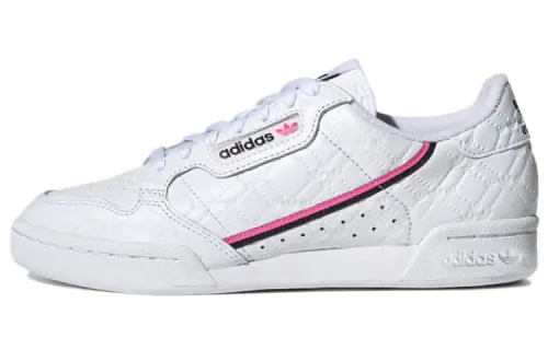 Adidas Originals Continental Skateboard Shoes Women's Low Top White/Pink/Black