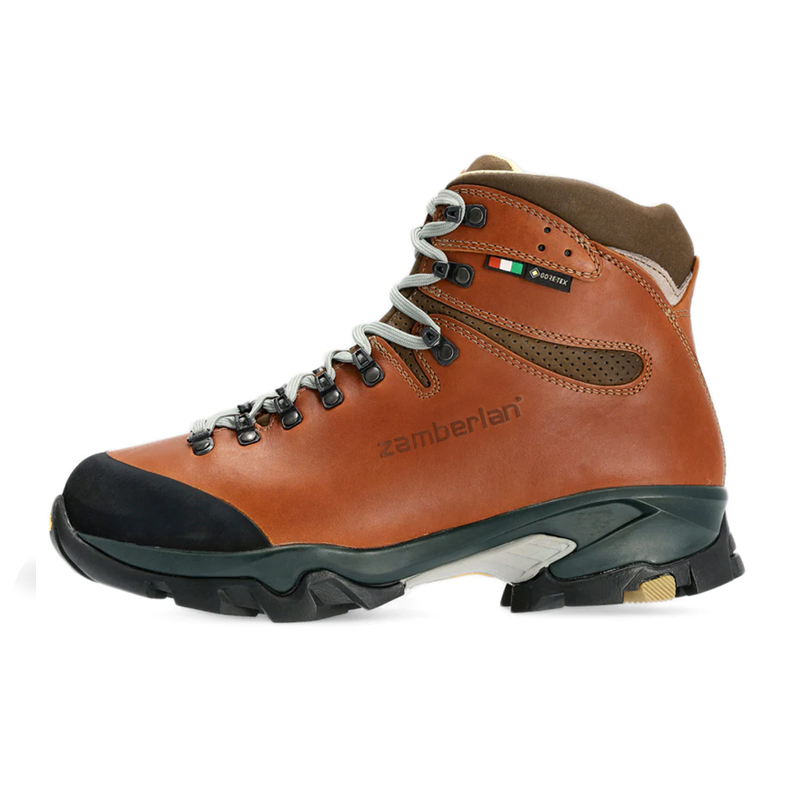 Zamberlan Cushioning Waterproof And Breathable Support Slip Resistant Mid top Mountaineering Hiking Shoes Men's Umber