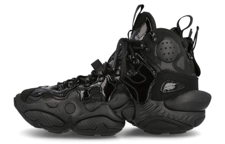 Li Ning New York Fashion Week Runway Style ACE Comfortable High top Vintage Basketball Shoes Unisex Black
