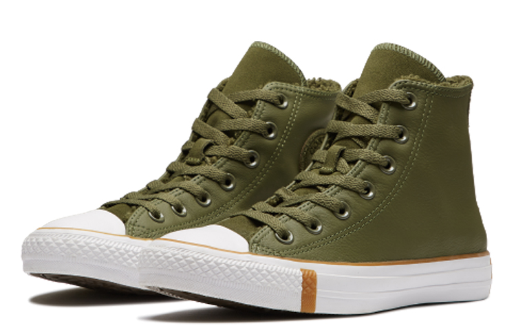 Кеды Converse Chuck Taylor All Star (зелено-белые) — Зелёный / белый — фото 3