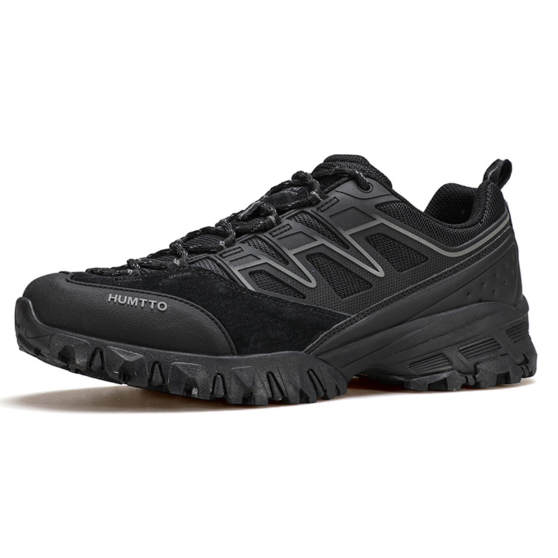 HUMTTO Cushioning Slip Resistant Balance Cushioning Slip Resistant Balance Low top Mountaineering Shoes Men’s Black