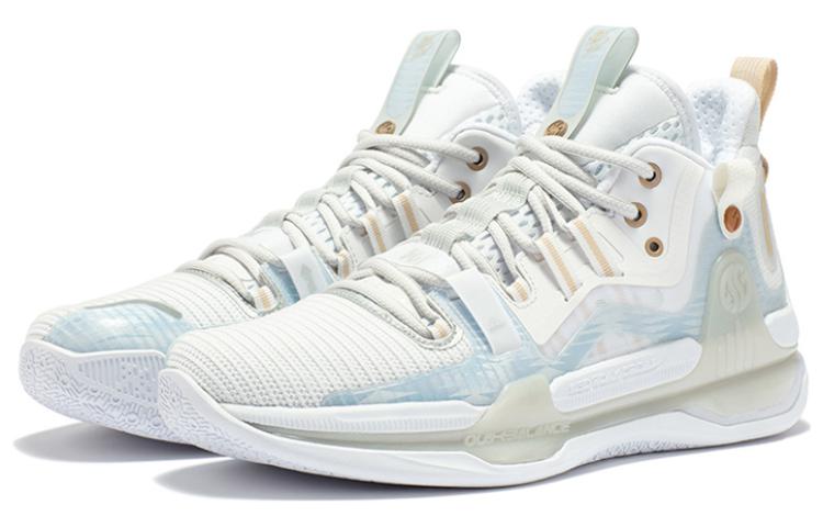 361° AG1 Pro Basketball Shoes Men’s Mid Top Silver White