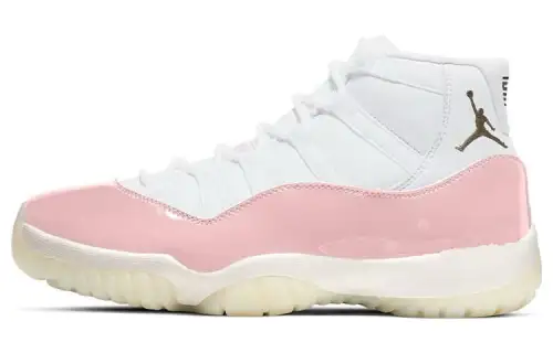 Jordan Air Jordan 11 Vintage Basketball Shoes Women's High Top Pink White