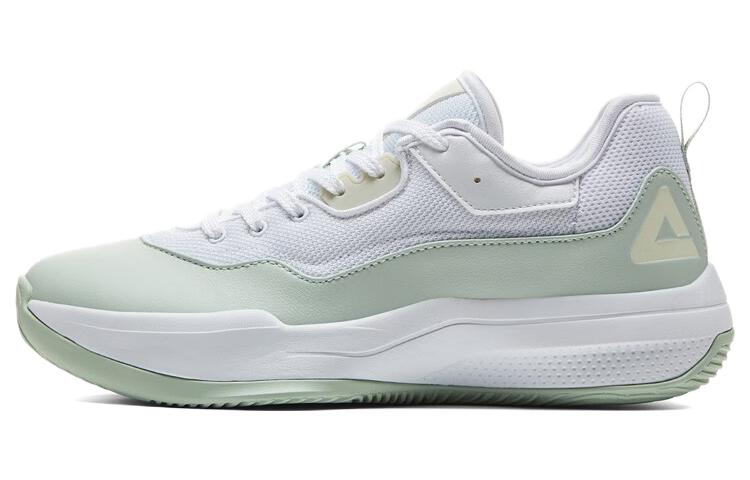 PEAK Lanying Basketball Shoes Women's Low Top Pea Green