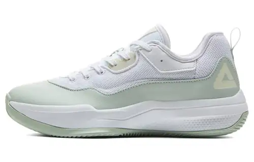 PEAK Lanying Basketball Shoes Women's Low Top Pea Green