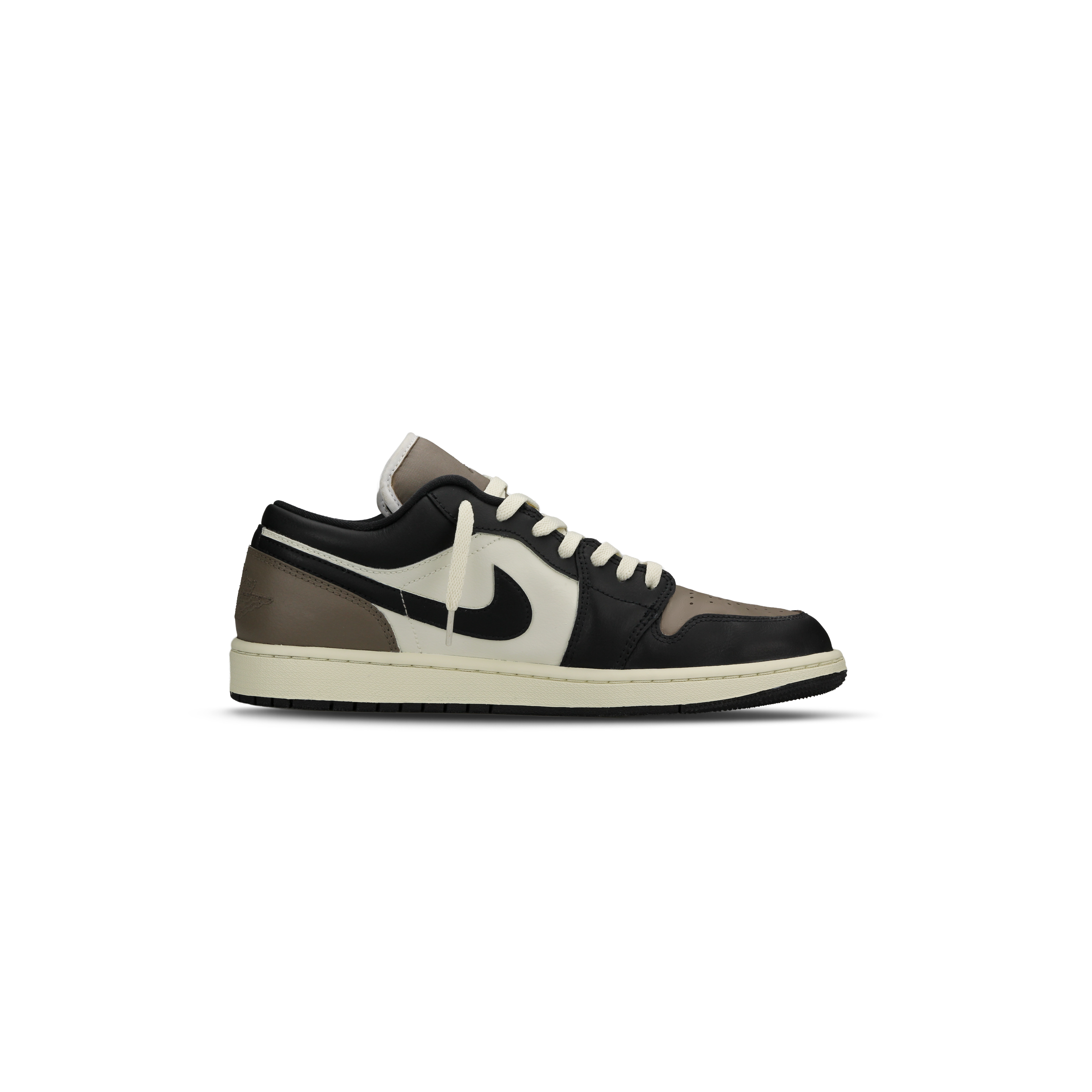Jordan Air Jordan 1 Slip Resistant Abrasion Resistant Low top Vintage Basketball Shoes Women’s Black Brown