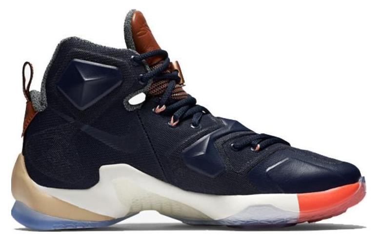 Мужские кроссовки Nike Lebron 13 EXT Luxbron (синий деним) — 多/彩色/黑曜石/帆色 — фото 2