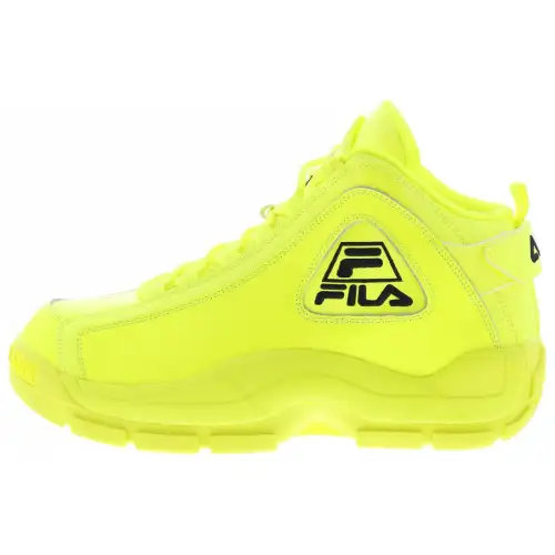 FILA Grant Hill 2 Mid top Basketball Shoes Men's Yellow Green