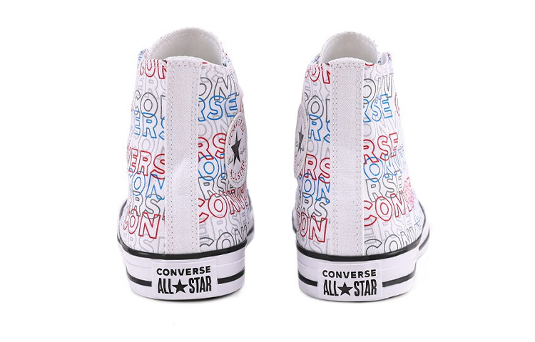 Кеды Converse Chuck Taylor All Star (белый / синий / красный) — фото 3