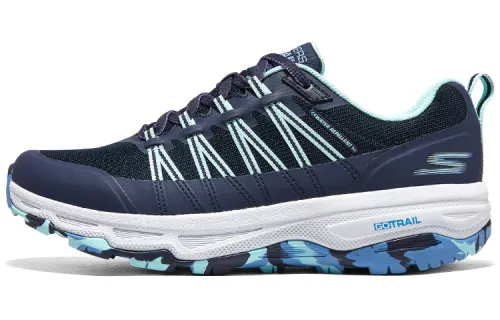 Skechers Go Run Trail Altitude Comfortable Low top Outdoor Shoes Women's Marine Blue Light Green