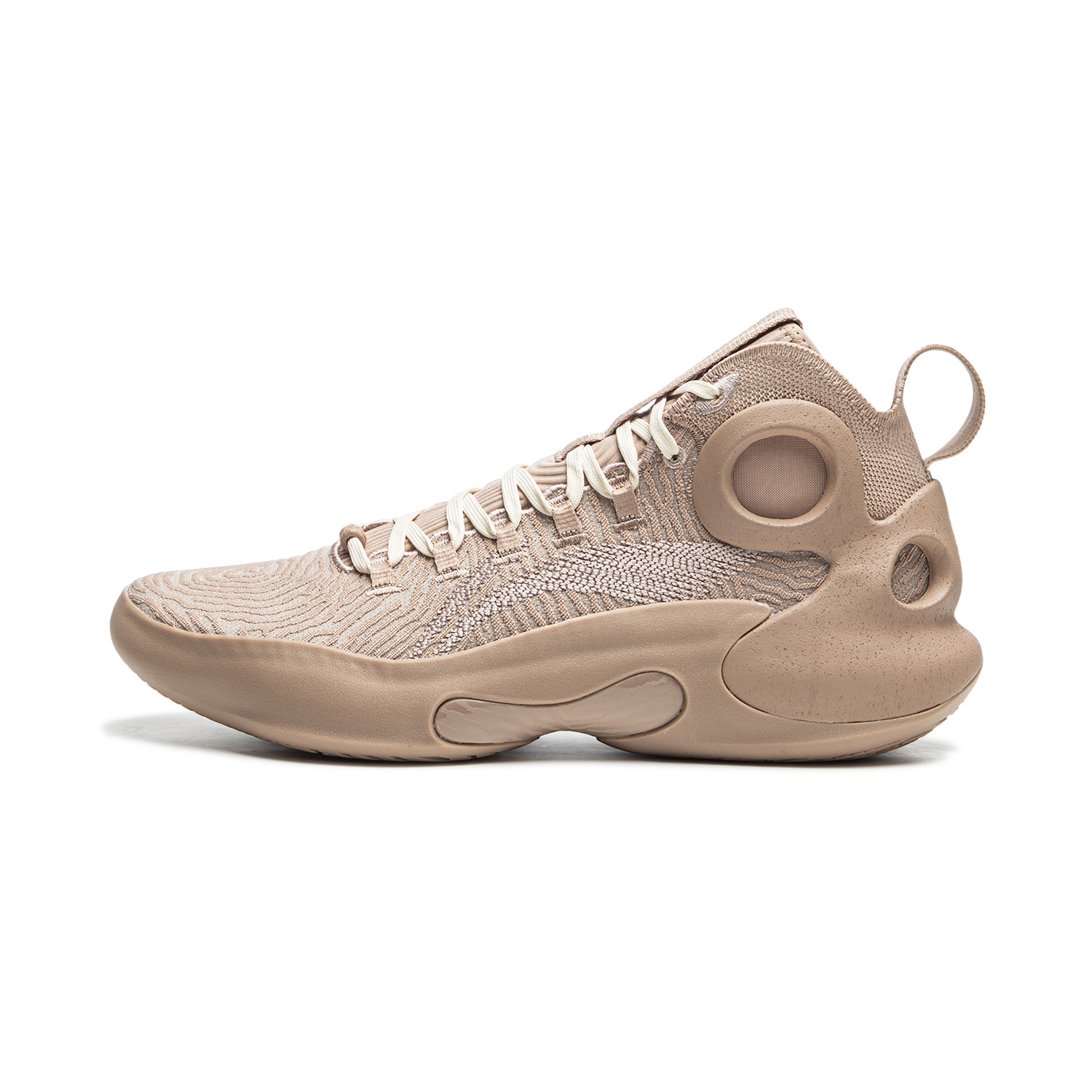 Li Ning Yushuai Ultra Slip Resistant Abrasion Resistant Mid top Basketball Shoes Men's Smoke Screen Gray