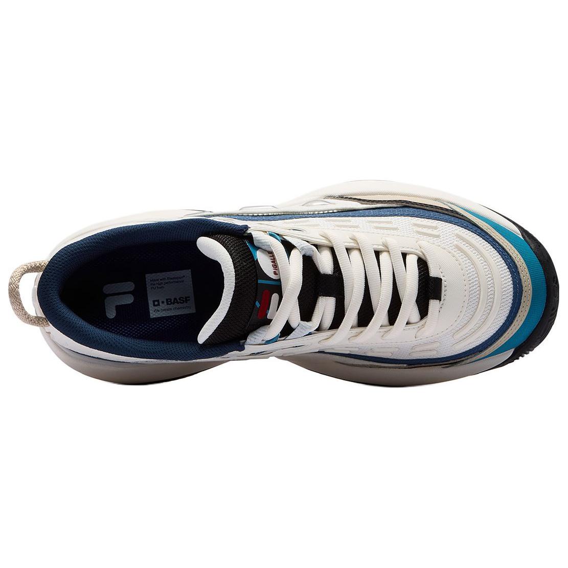 Pigalle x FILA FUSION FIRE Flame Shoes Textile, Synthetic Leather Abrasion Resistant Low top Vintage Basketball Shoes