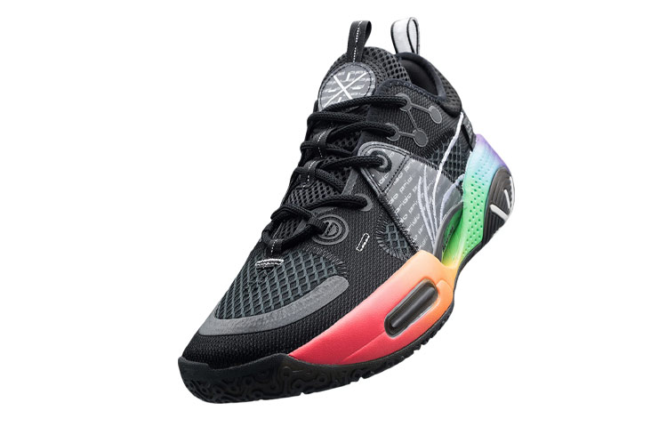Li Ning All City 9 V1.5 Textile, Synthetic Leather, TPU Cushioning Slip Resistant Abrasion Resistant Coverage Support