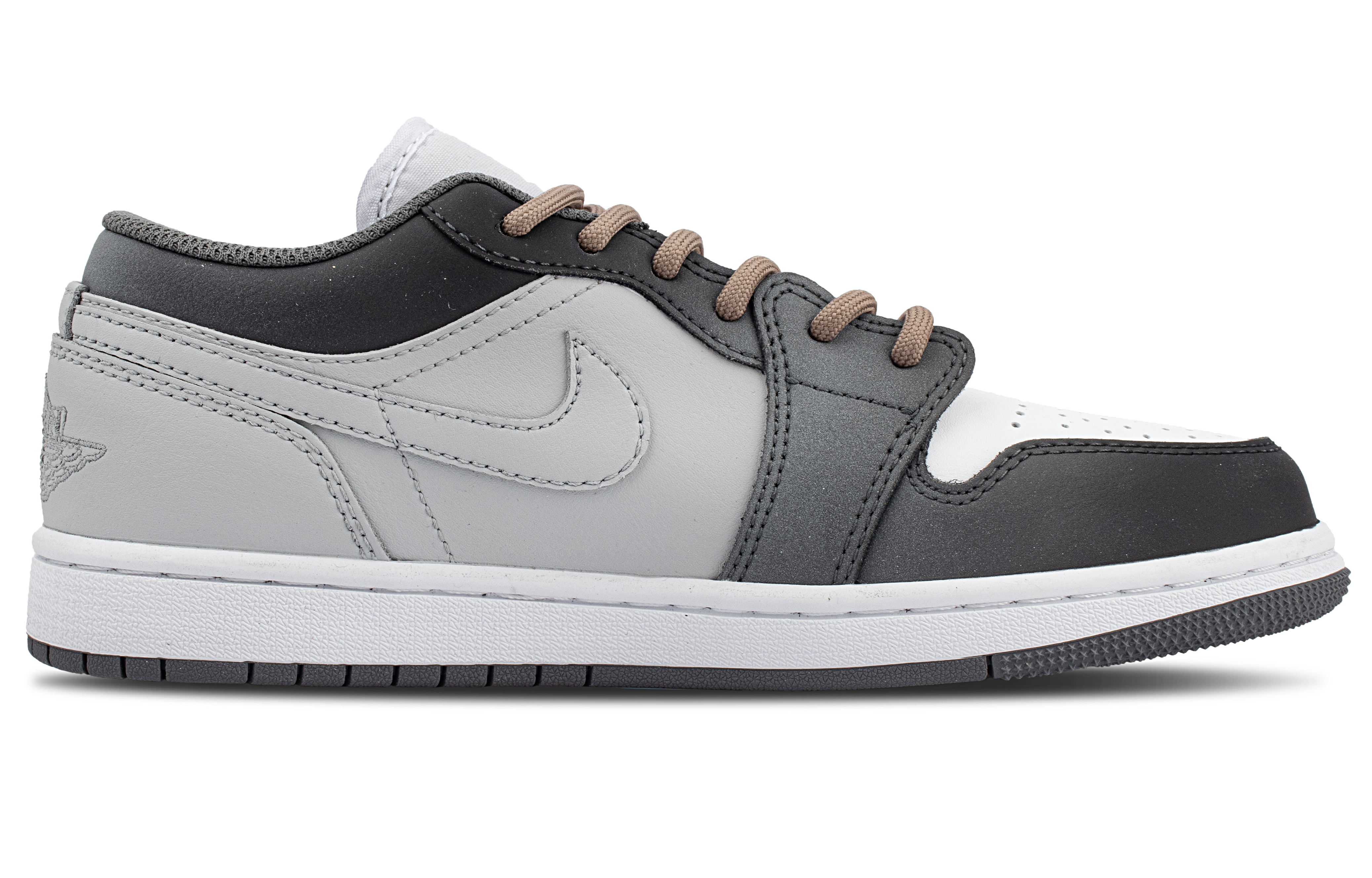 Jordan Air Jordan 1 Low top Vintage Basketball Shoes Unisex Gray