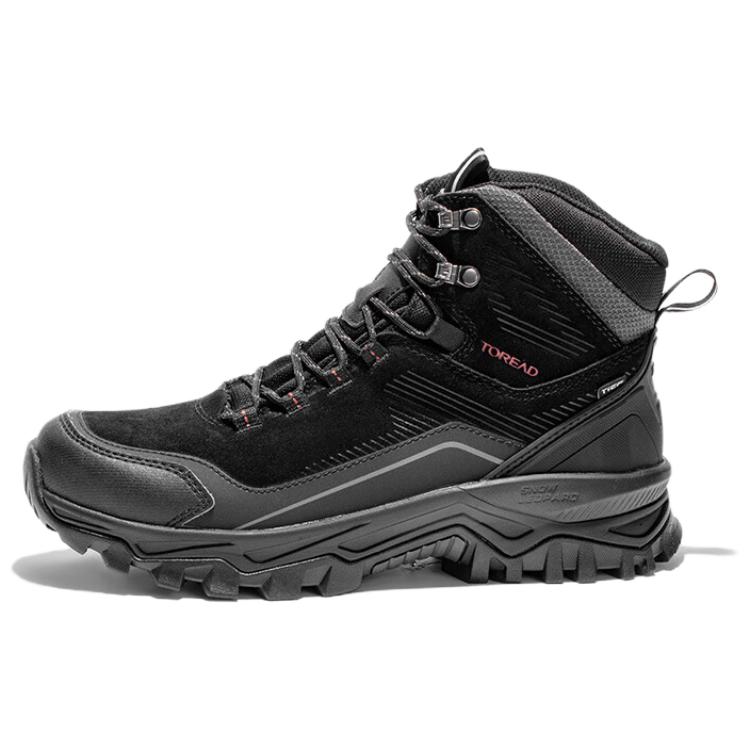 TOREAD Non Slip And Waterproof Thermal High top Mountaineering Shoes Men’s Black