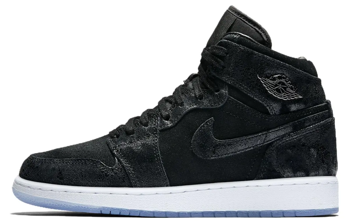 Jordan 1 Retro High Heiress Black Suede GS
