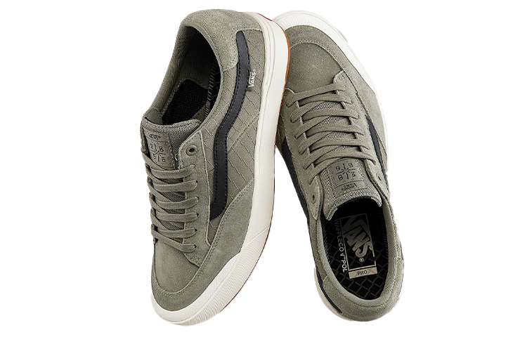 Кеды Vans Berle Pro (зелено-серые) — Зелёный / серый — фото 3