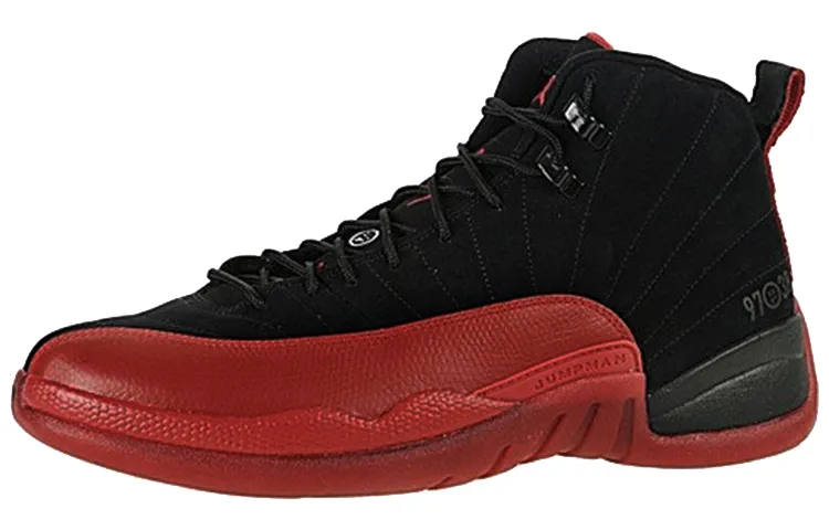 Jordan Air Jordan 12 Retro Flu Game Slip Resistant Lightweight Non slip Lightweight High top Vintage Basketball Shoes
