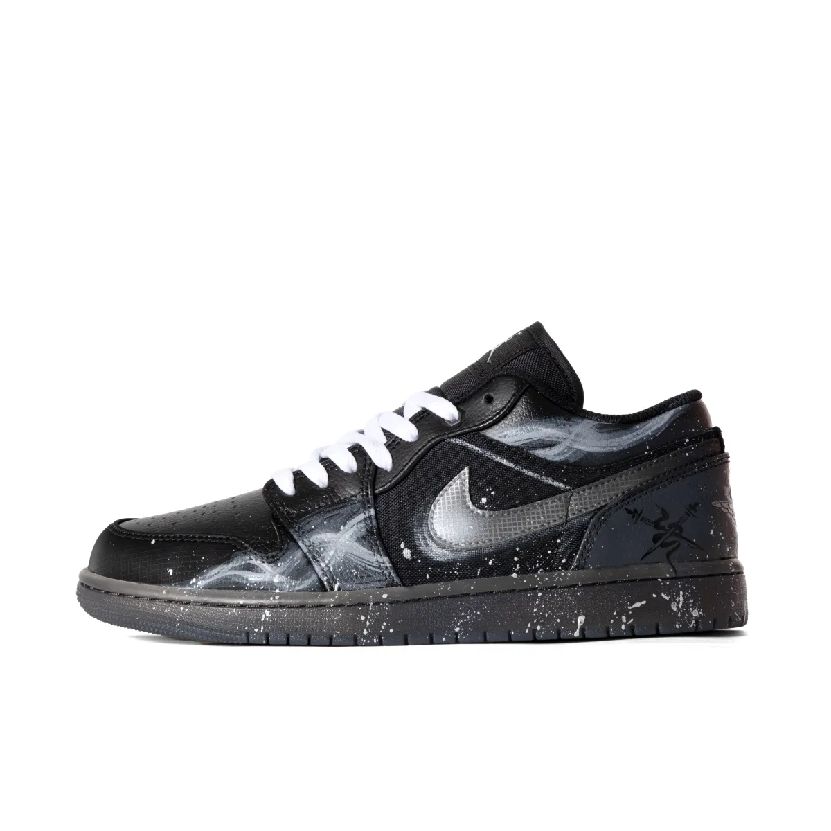 Jordan Air Jordan 1 Low top Vintage Basketball Shoes Unisex Black