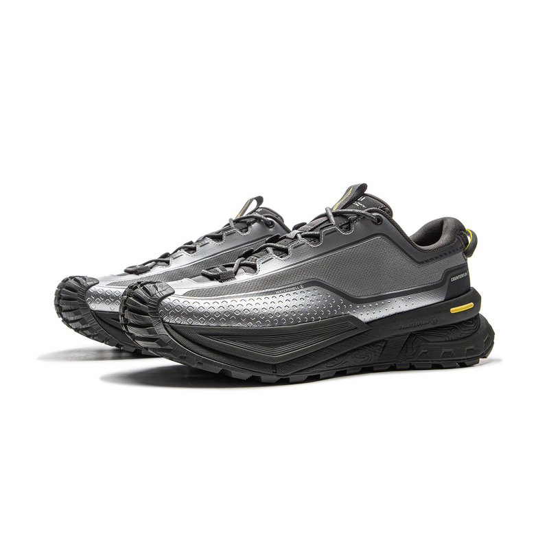 Li Ning Outdoor CF Tracing Low top Outdoor Hiking Shoes Unisex Silver