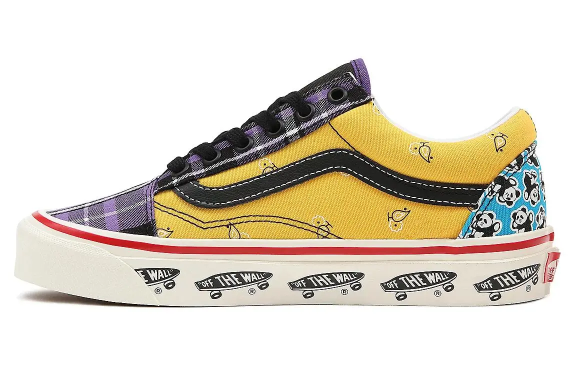 Vans Unisex Anaheim Factory Old Skool 36 Dx Sneakers Purple/Yellow