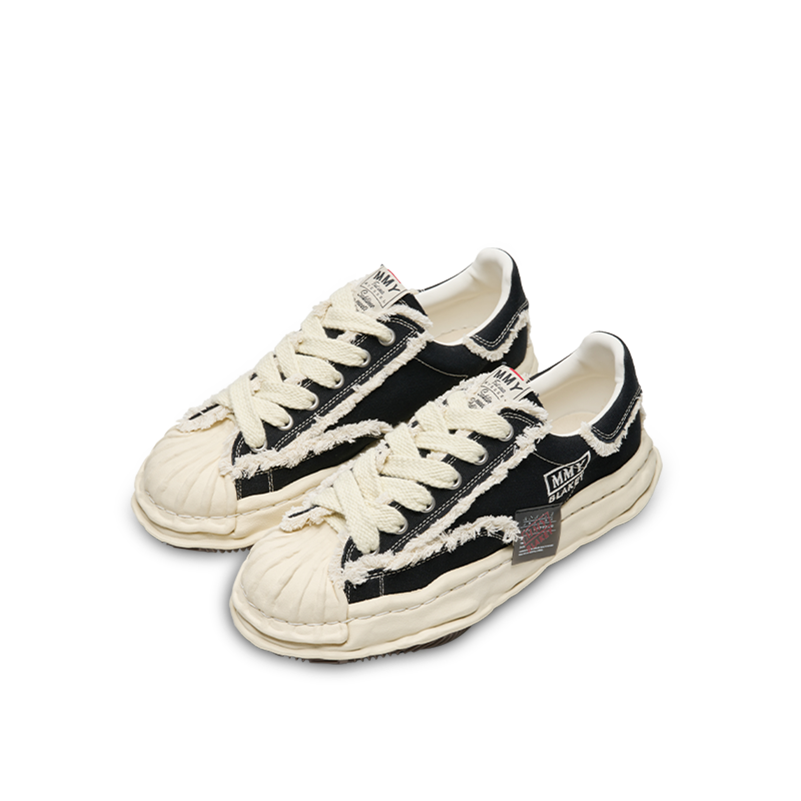 MIHARA YASUHIRO x VESSEL Low top Canvas Shoes Unisex Black