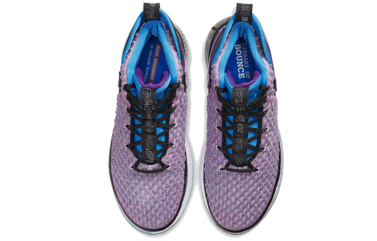 Мужские кроссовки Nike AlphaDunk (черный / фиолетовый / синий) — Чёрный / фиолетовый / синий — фото 4