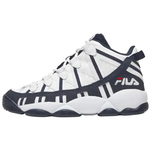 FILA Stackhouse Spaghetti Basketball Shoes Men's White Blue