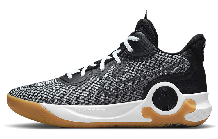 Nike KD Trey 5 IX ep mesh Durant Comfort Shock Absorbing, Anti-slip, Wear-resistant, Lightweight, Low-top, Retro Basketball Shoes, Men's Gray-Black, Domestic Version