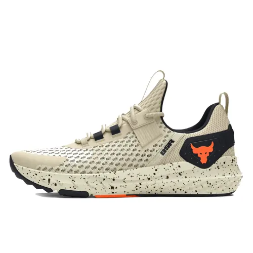 Under Armour Project Rock BSR 4 Breathable Low top Training Shoes Men's Beige Black