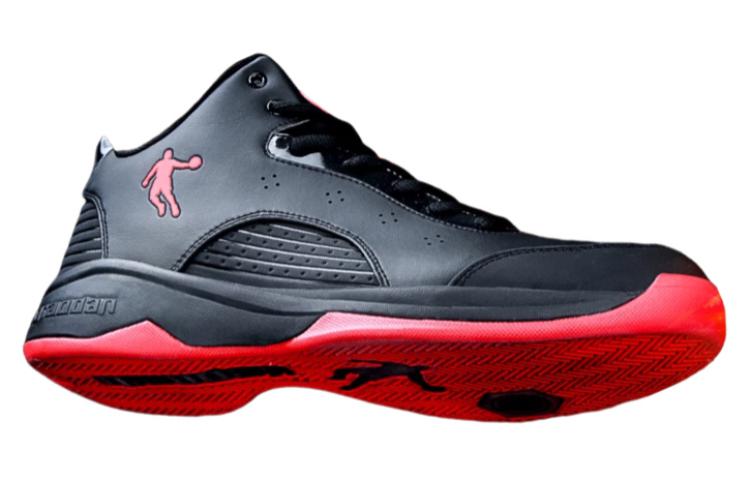 QIAODAN Wear resistant And Lightweight Low top Basketball Shoes Men’s Black Red