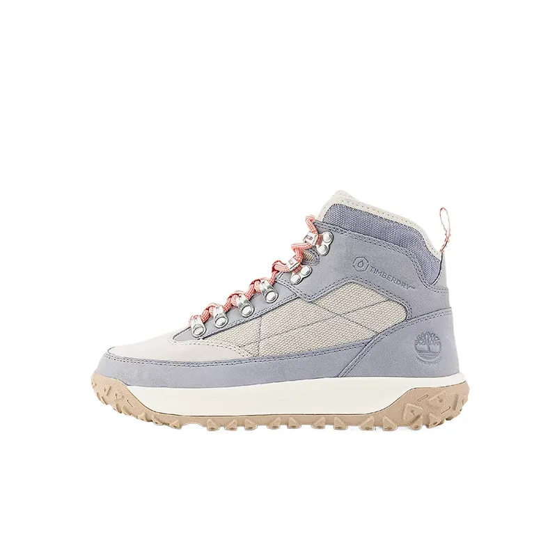 Timberland Motion 6 Textile, Synthetic Leather, Leather Waterproof Support Grip Mid top Hiking Shoes Women's Purple