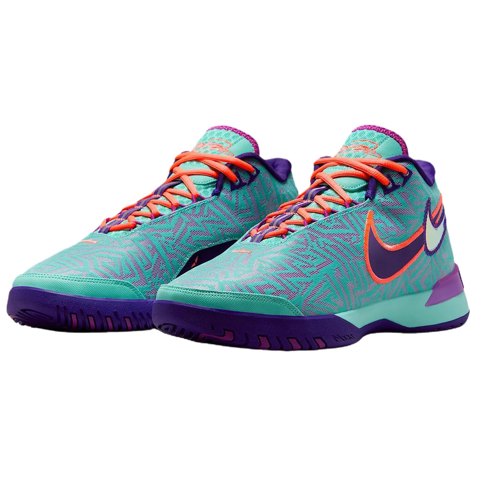 Nike LeBron NXXT Genisus Slip Resistant Abrasion Resistant Mid top Basketball Shoes Unisex Blue