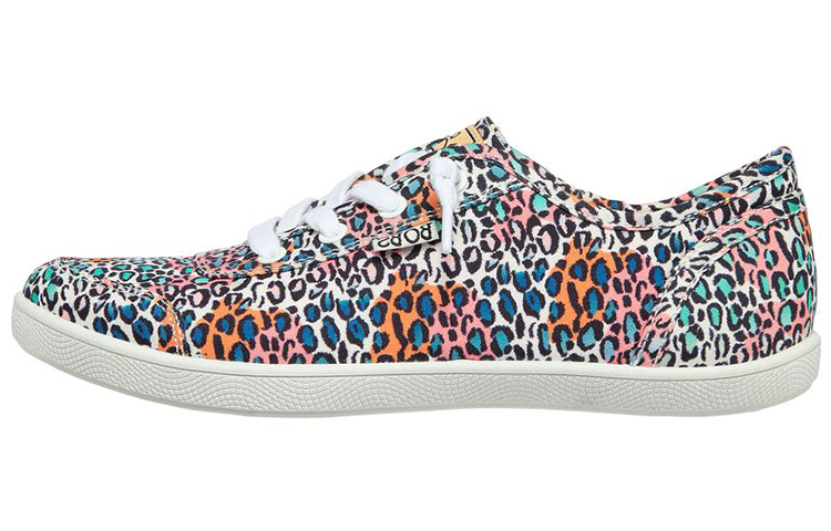 Skechers Bobs Skateboard Shoes Women's Low Top Blue/Pink