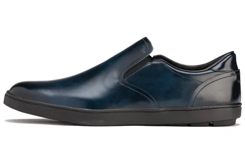 Onitsuka Tiger Slip on Deluxe Abrasion Resistant Low top Skateboard Shoes Men's Black Blue