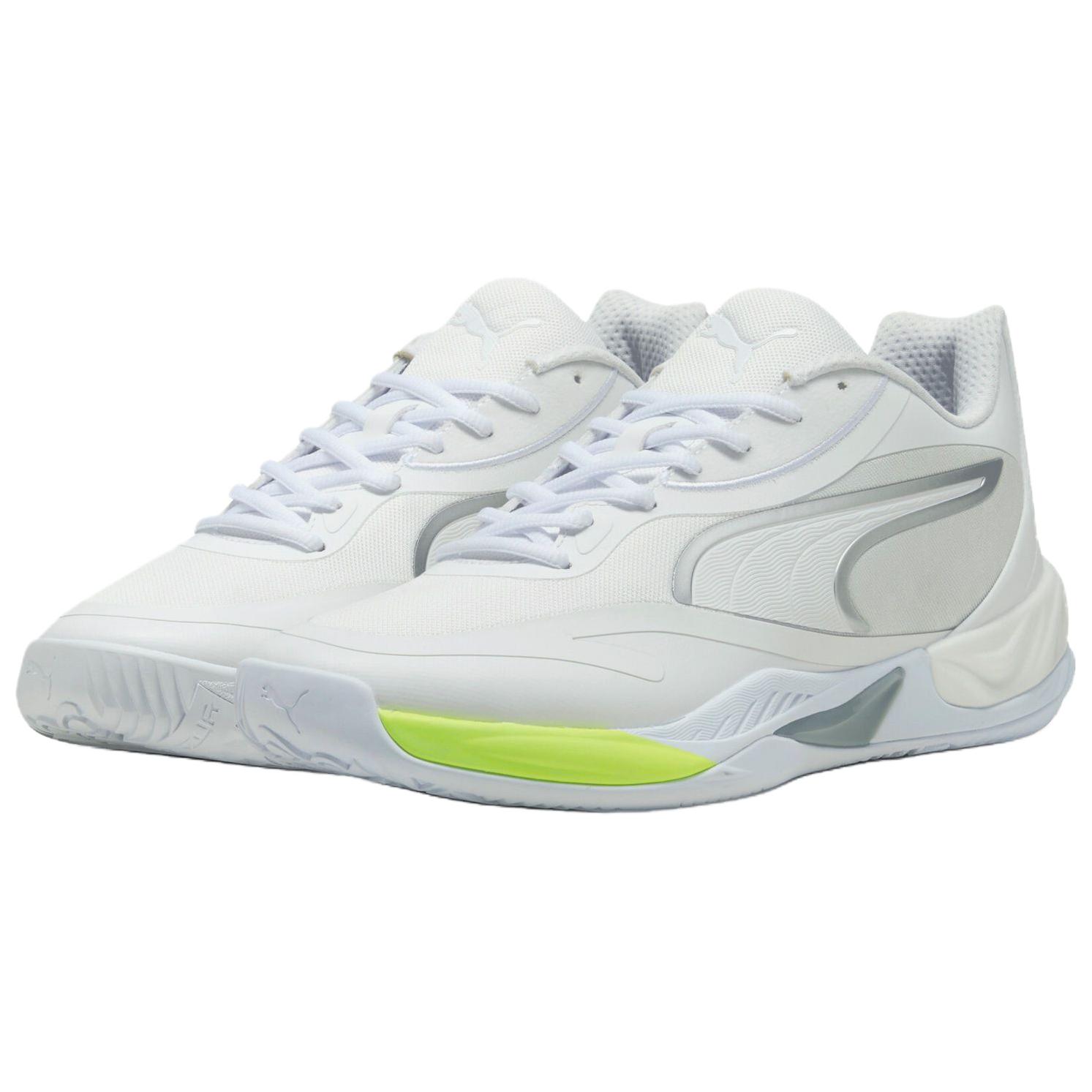 PUMA All Pro Nitro Abrasion Resistant Low top Basketball Shoes Unisex White
