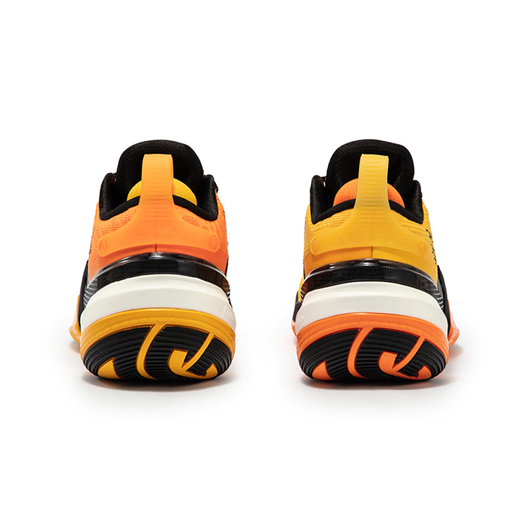 361° AG 5 Cushioning Anti-Slip Wear-Resistant Impact-Resistant Low-Top Basketball Shoes Men’s Yellow Black