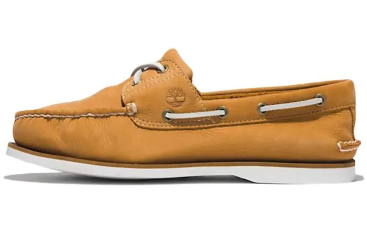 Timberland Skateboard Shoes Men's Low Top Brown Yellow