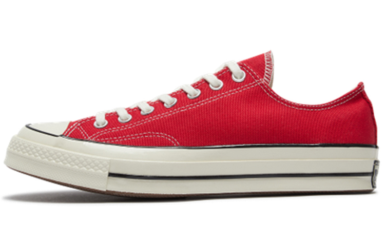 Converse 1970s chuck taylor all star round toe lace-up, wear-resistant, breathable and lightweight, low-top canvas shoes, same style for men and women, red