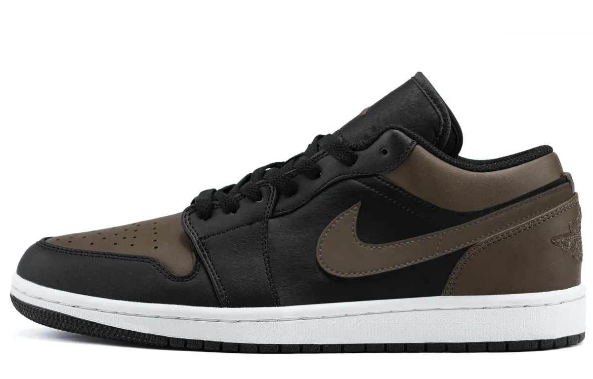 Jordan Air Jordan 1 Lightweight Low top Vintage Basketball Shoes Unisex Mocha