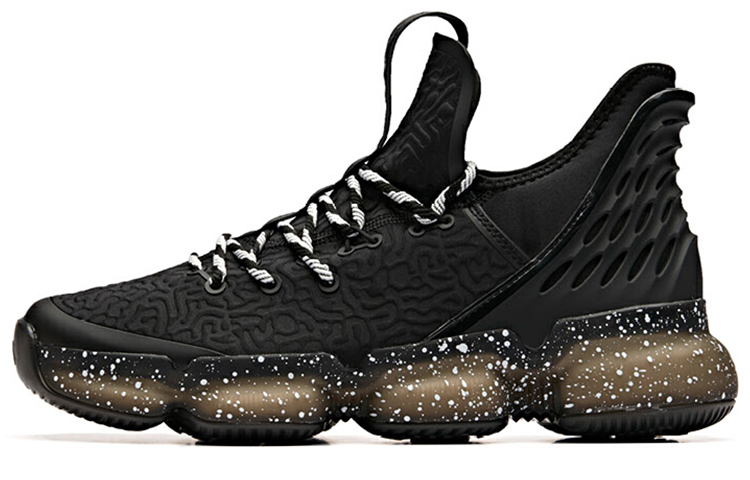 Anta Sky 2 Cushioning Slip Resistant Abrasion Resistant Low top Basketball Shoes Men’s Black White