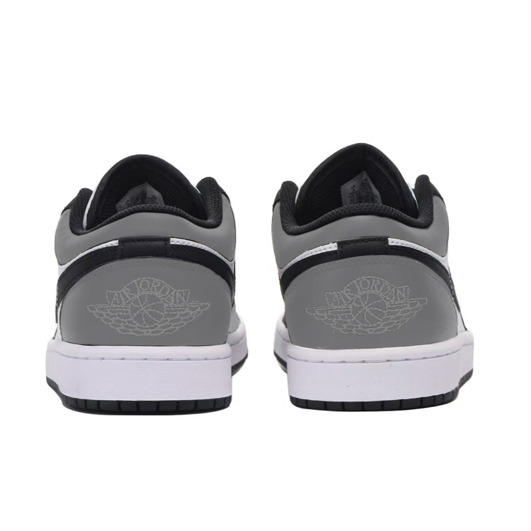 Jordan Air Jordan 1 Cushioning Slip Resistant Low top Vintage Basketball Shoes Men’s Gray White