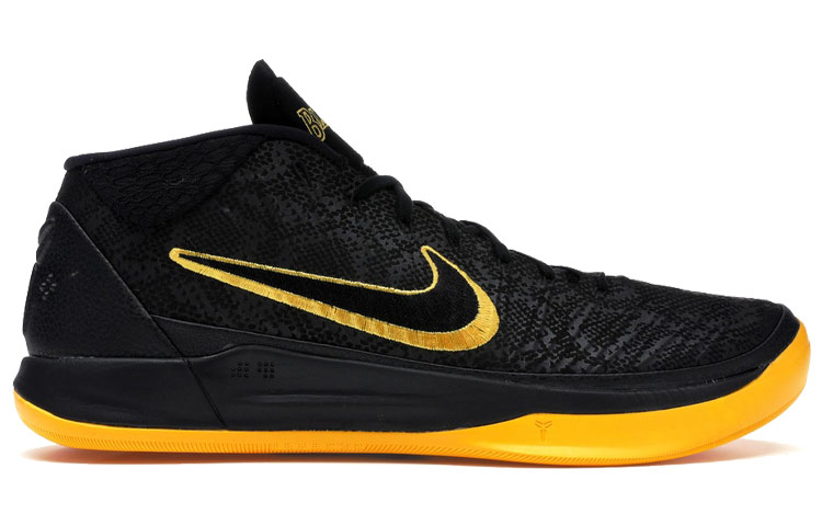 Мужские кроссовки Nike Kobe AD EP OG (черный / золотой) — Чёрный / золотой — фото 2