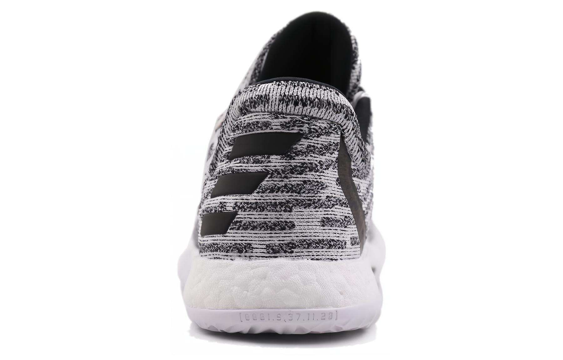 Мужские кроссовки adidas Harden LS (серый / черный / белый) — Серый / чёрный / белый — фото 4