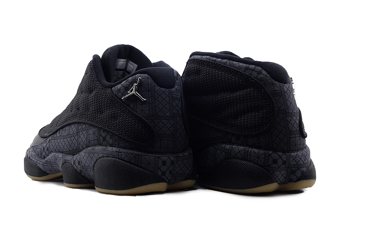 Мужские кроссовки Jordan Air Jordan 13 OG Retro Low Quai 54 (серо-черные) — фото 3