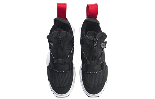 Li Ning Reburn Vintage Basketball Shoes Unisex Mid Top Black White