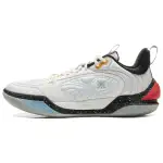 Li Ning Cushioning Breathable Abrasion Resistant Low top Basketball Shoes Men's White