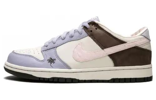 Nike Dunk Low Premium Casual Abrasion Resistant Low top Skateboard Shoes Women's Pink Purple