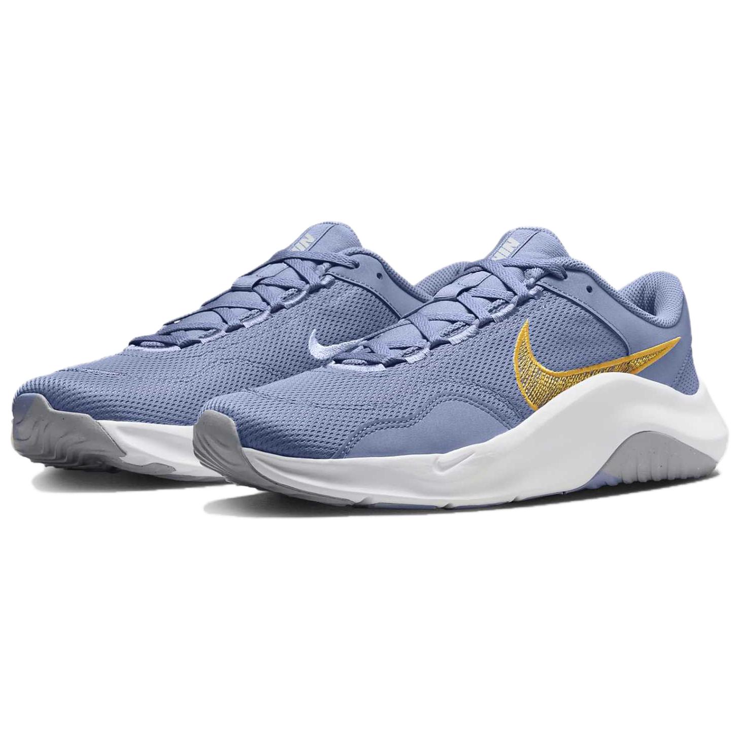 Nike Legend Essential 3 Cushioning Breathable Cushioning Breathable Low top Training Shoes Men’s Purple Yellow